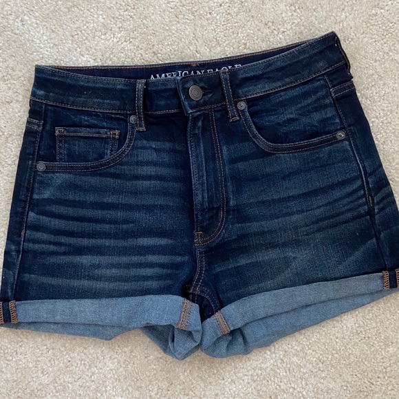 American Eagle Outfitters Pants - american eagle dark wash denim shorts